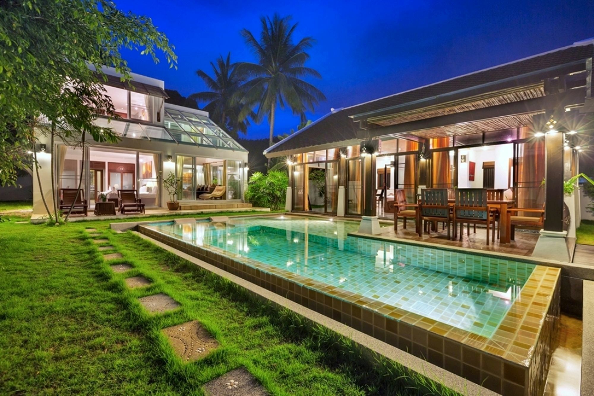 Emerald Sands - Beach Front 4 Bed Pool Villa 苏梅岛 外观 照片