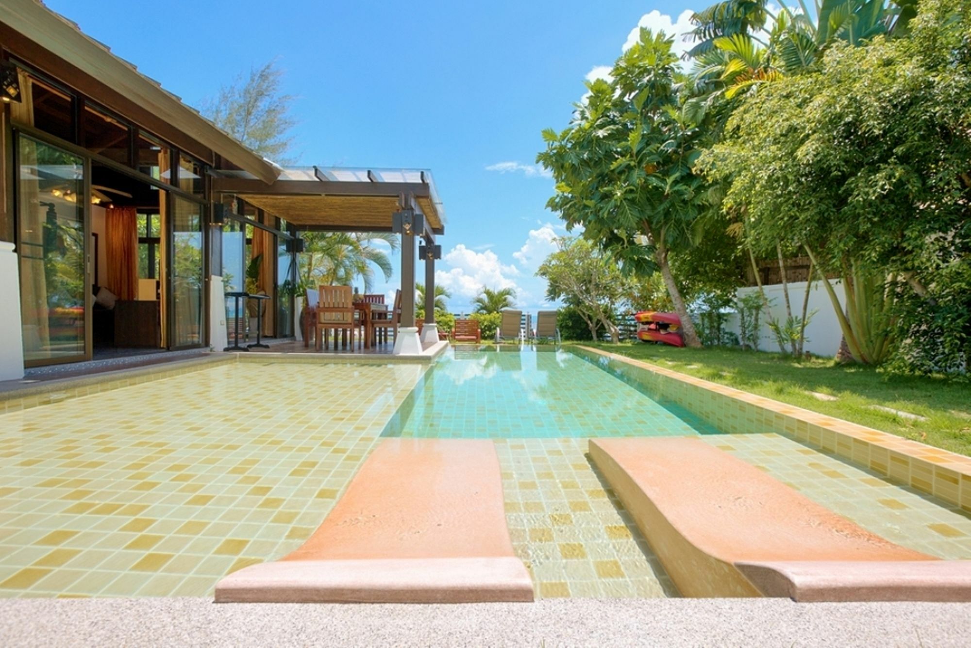 Emerald Sands - Beach Front 4 Bed Pool Villa 苏梅岛 外观 照片